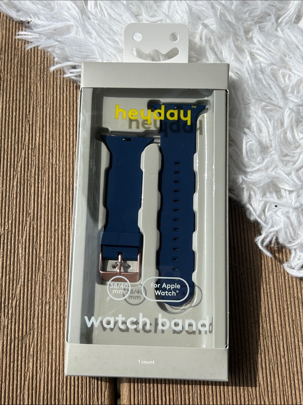 Heyday Apple Watch Band 38/40mm Silicone
Xavier Navy Blue with Rose Gold
NEW